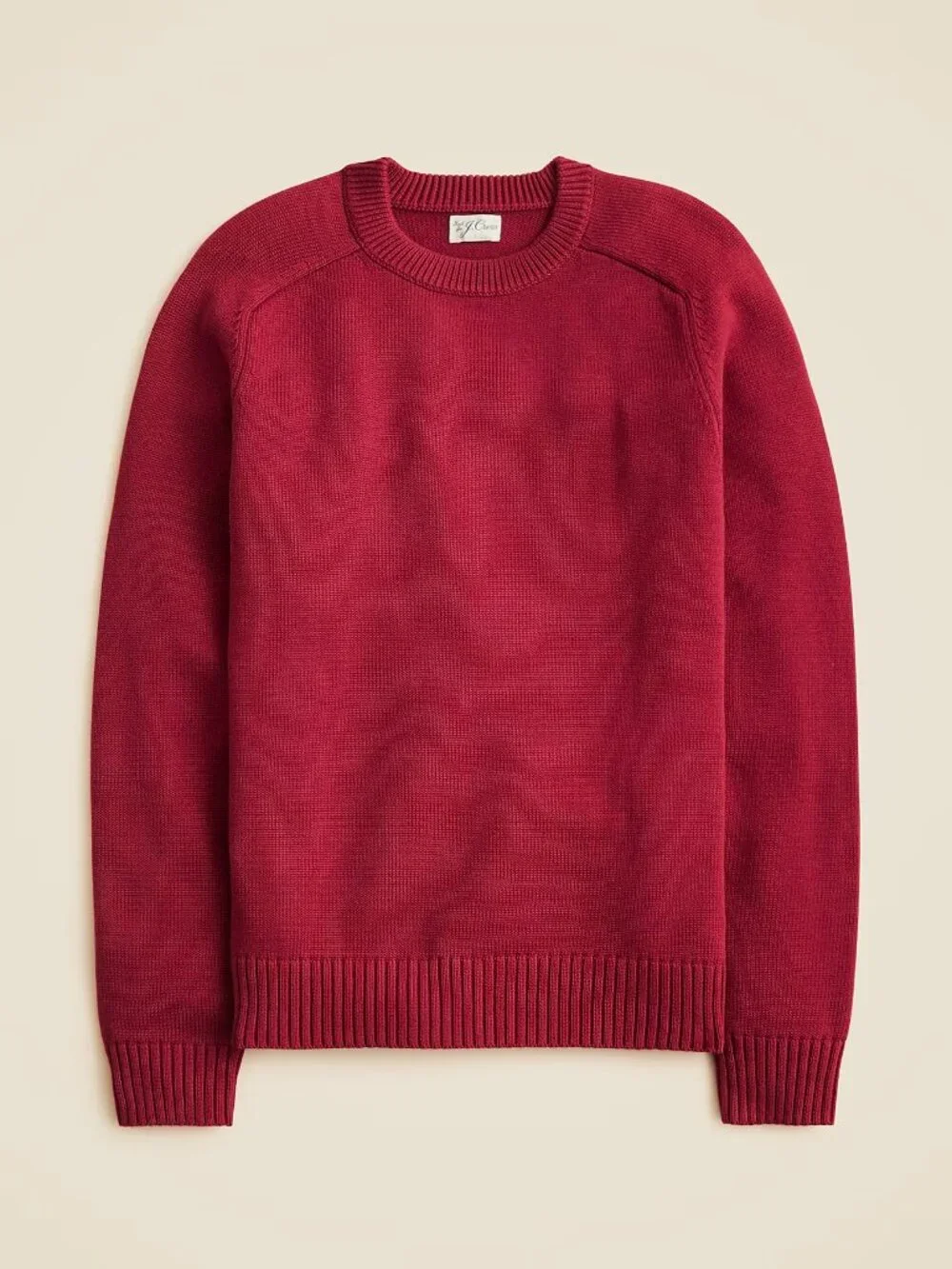 J. Crew Heritage Cotton Crewneck Sweater Red Ochre Small #A3080